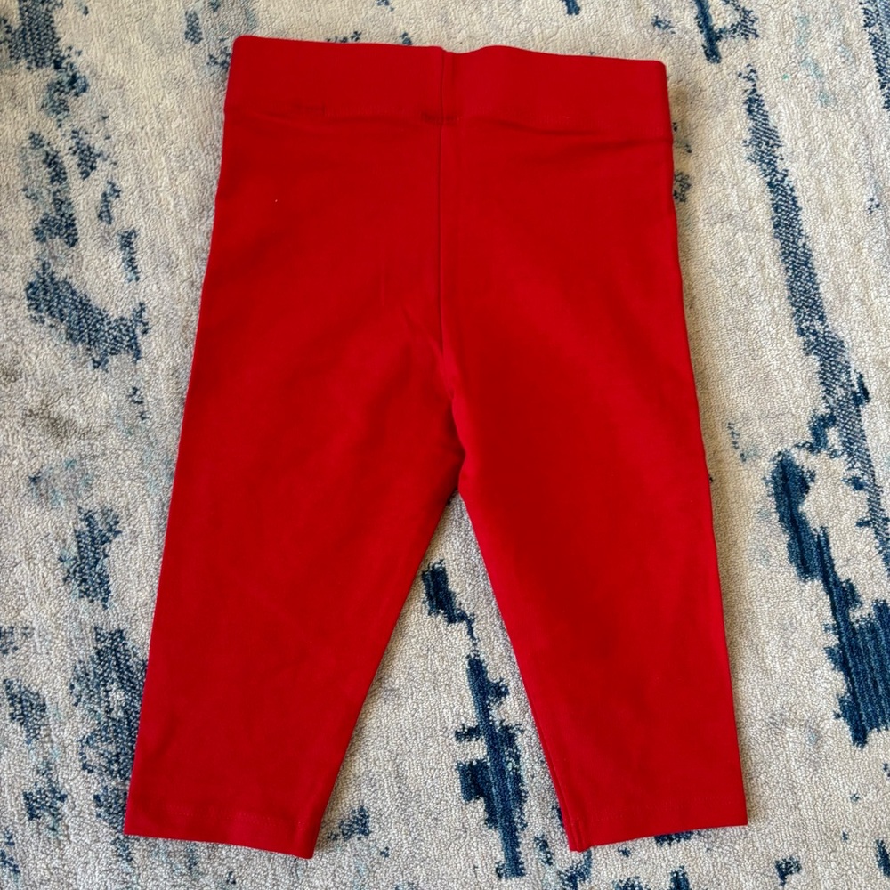 Mini Boden Vibrant Red Kids Capri Leggings 3-4 Years - Picture 3 of 4